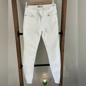 ZARA Basic Denim White Jeans